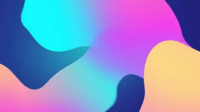 Fluid shapes morphing in smooth pastel gradients
