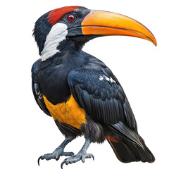 Fototapeta premium A hornbill bird full body isolated on transparent background