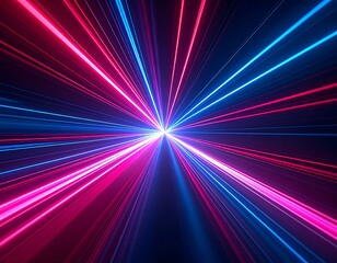 Radiant, vibrant light beams