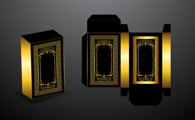 luxury black and gold packaging product design