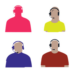 Vector colour man