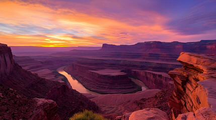Canyonlands National Park Sunset Overlook Scenic Utah Landscape Photography