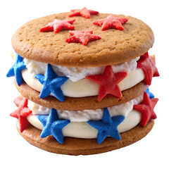 Red White Blue Ice Cream Sandwich