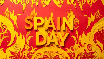 Flamenco Style, Spain National Day Text