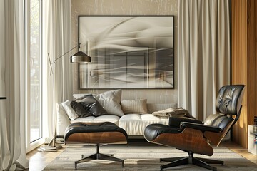Detailed Color Picture of Modern Interior Design Living Room