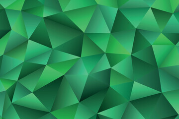 Obraz premium Polygonal rainbow mosaic background. Abstract low poly vector illustration. Triangular pattern in halftone style. Template geometric business design with triangle for poster, banner, card, flyer.