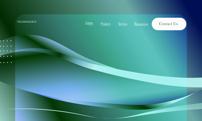 Smooth Gradient Wave Business Abstract Background Vector, Elegant Presentation Design EPS.