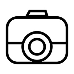 vector camera photography outline icon