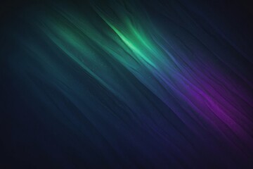 Abstract design with diagonal streaks of teal, green, and violet hues.