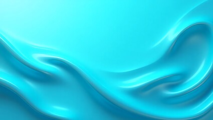 Abstract Turquoise Fluid Wave Background Design for Website Banner or Presentation