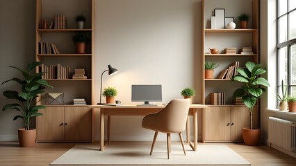 Contemporary Office Interior with Sleek Decor
