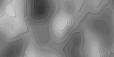 Papercut layers and paper cut topography vector art background banner texture. Abstract gray paper cut background with realistic shapes. Modern vector illustration for concept design.