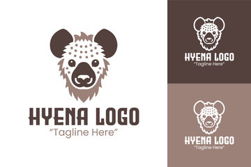 Unique Hyena Logo Design with Artistic Features for Branding and Marketing