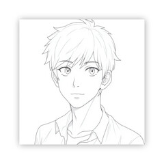 Ai genarate anime black and white
