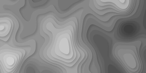 Papercut layers and paper cut topography vector art background banner texture. Abstract gray paper cut background with realistic shapes. Modern vector illustration for concept design.