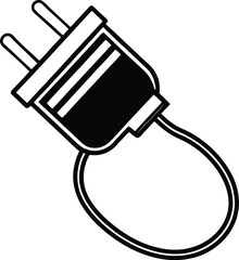 vector illustration of a Plug