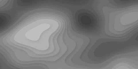 Papercut layers and paper cut topography vector art background banner texture. Abstract gray paper cut background with realistic shapes. Modern vector illustration for concept design.