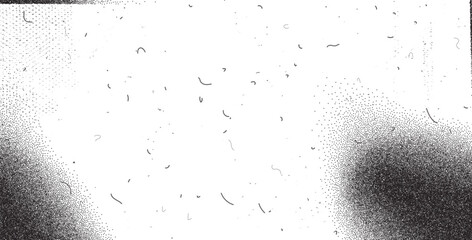 Film black old texture with grainy noise. Distressed retro photo effect. Old movie filter overlay. Grunge gritty texture with dust, scratches and subtle spots. Vector transparent retro decoration.