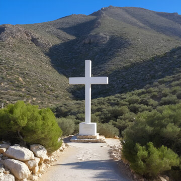 cruz de la muela en la sierra de orihuela