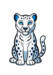 vector illustration of a leopard