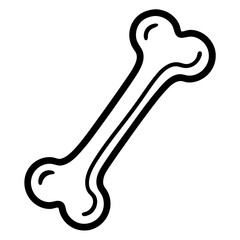 bone on white background