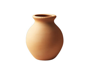 Beige, rounded vase, simple design