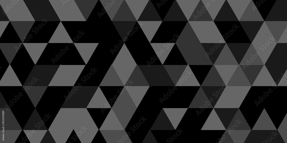 Poster abstract geometric wall tile and metal cube background triangle wallpaper. seamless geometric patter