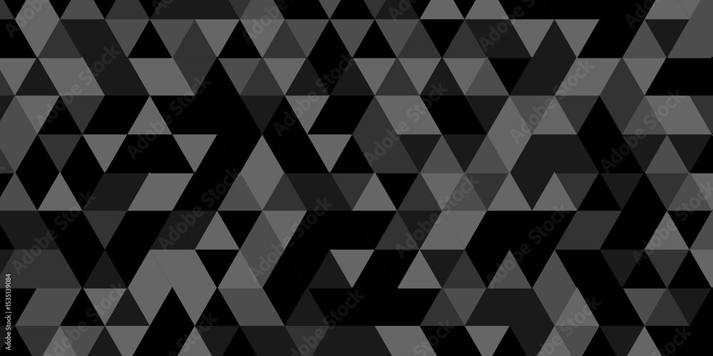 Poster abstract geometric wall tile and metal cube background triangle wallpaper. seamless geometric patter