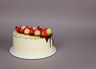 This festive cake for a 95th birthday was made by hand with unique decorative elements. It added...