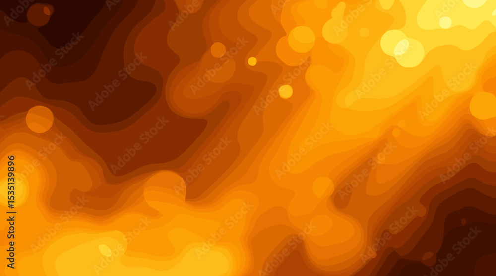 Poster abstract warm orange gradient background with soft glowing lights