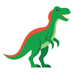 acrocanthosaurus dinosaur icon isolated on white background