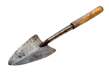 Rusty trowel with wooden handle (2)