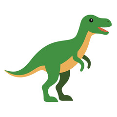 acrocanthosaurus dinosaur icon isolated on white background