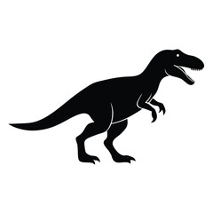 acrocanthosaurus dinosaur icon isolated on white background