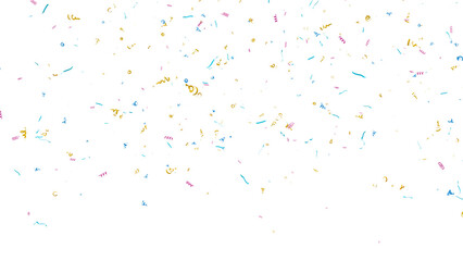 Confetti PNG Isolated on White Background. 3d Render Transparent Confetti. Colorful Confetti against a White Background Transparent Background. 