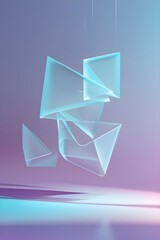 abstract blue background with triangles