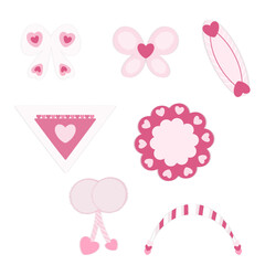 set of cute hair accessories 