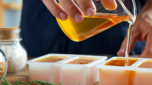 Creating natural soaps with essential oils and herbs