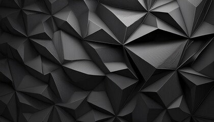 Fototapeta premium futuristic dark gray polygonal texture pattern perfect for use in tech interfaces abstract wallpapers cutting edge graphic design projects 3d rendering abstract background in contemporary style