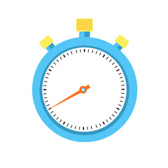 Flat vector illustration of a stopwatch showing 40 minutes. Designed with clean lines and bright colors, this timer icon is perfect for apps, websites, workout visuals, countdown displays,