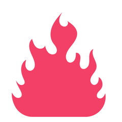 Illustration of a Red Fire Flame