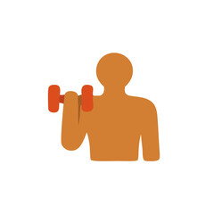 A person lifting a dumbbell, symbolizing strength training, bodybuilding, and gym workouts.