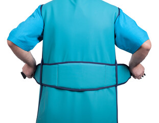 Х-ray protective apron isolated on white background.
