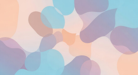 Pastel abstract shapes creating a seamless and modern background