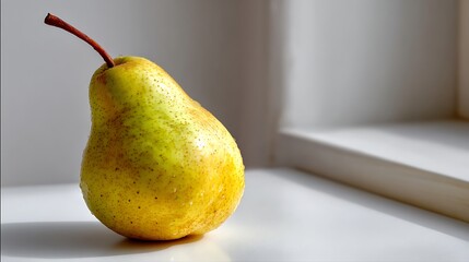 Ripe Pear on a Window Sill