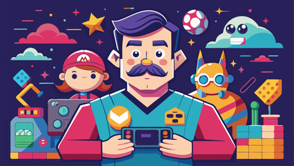 Happy new year party celebration with colorful decorations and joyful crowd