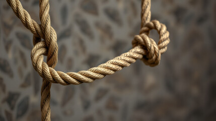 Rope noose covered with snake skin texture for execution by hanging