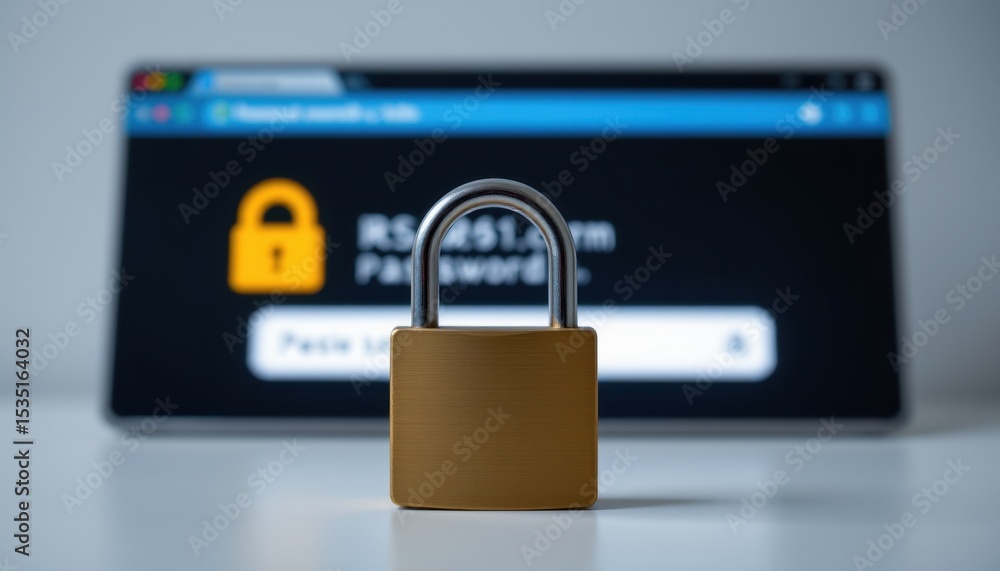 Poster cybersecurity measures password security digital workspace informational graphic modern environment 