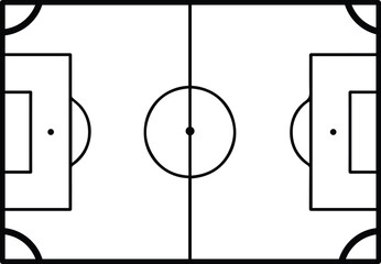 Soccer football field outline design © IAKCreatives