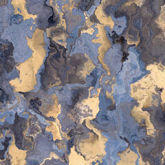 Abstract mineral marble texture in light peaceful blue and sand colors